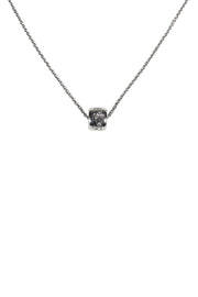 Current Boutique-Georg Jensen - 18K White Gold Bead Pendant Necklace w/ Diamonds