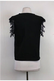 Current Boutique-Giambattista Valli - Black Lace Top Sz 6