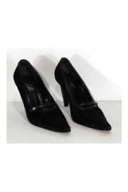 Current Boutique-Gianni Versace - Black Pony Hair Pumps Sz 6