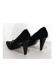 Current Boutique-Gianni Versace - Black Pony Hair Pumps Sz 6