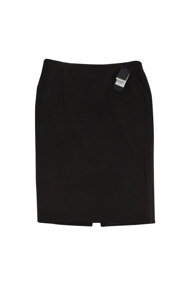 Current Boutique-Giorgio Armani - Brown Pencil Skirt Sz 12