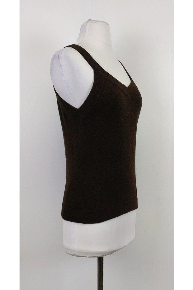 Current Boutique-Giorgio Armani - Cashmere Brown Tank Sz 8