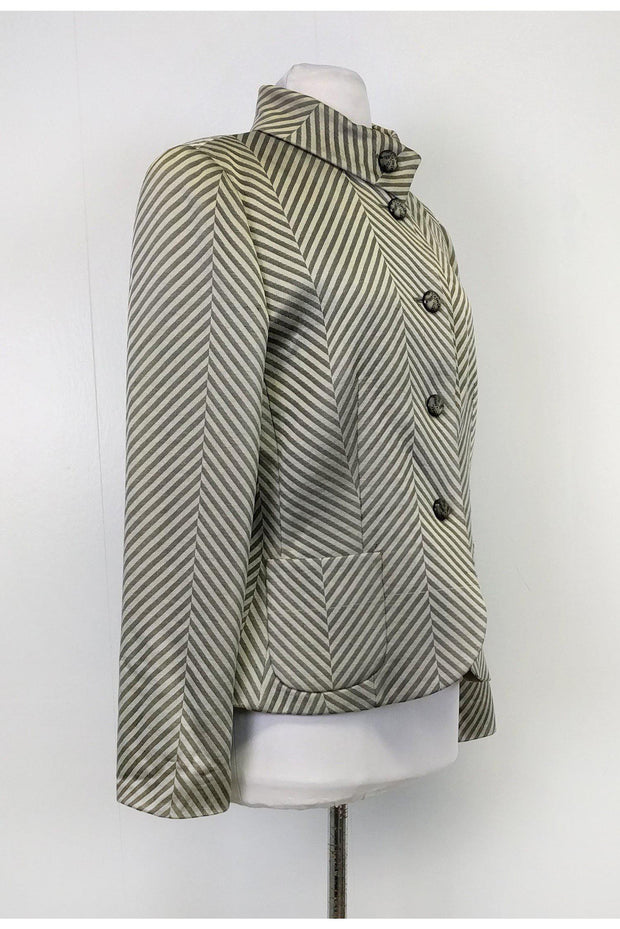 Current Boutique-Giorgio Armani - Chevron Print Blazer Sz 8