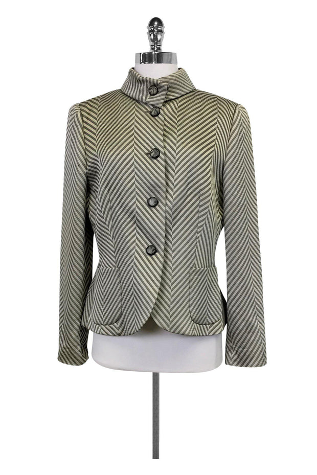 Current Boutique-Giorgio Armani - Chevron Print Blazer Sz 8