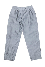 Current Boutique-Giorgio Armani - Grey Raw Silk Trousers Sz 6