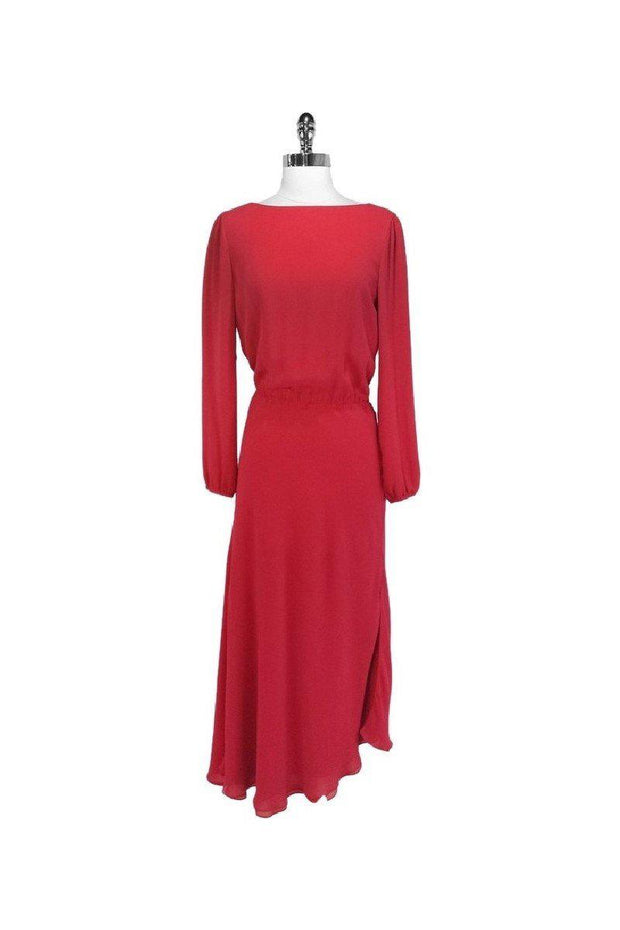 Current Boutique-Giorgio Armani - Pink Silk Maxi Dress Sz 6