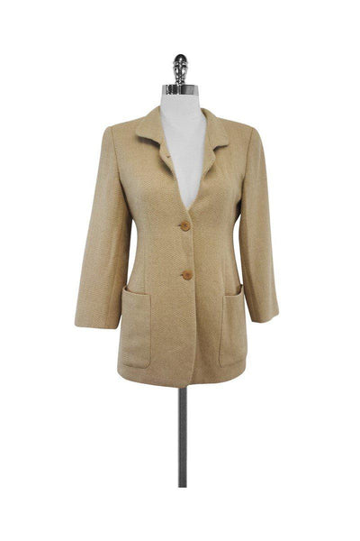 Current Boutique-Giorgio Armani - Wool Chevron Blazer Sz 4