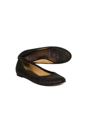 Current Boutique-Giuseppe Zanotti - Brown Embossed Flats Sz 8.5