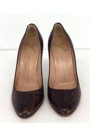 Current Boutique-Giuseppe Zanotti - Brown Leather Leopard Print Pumps Sz 10