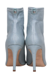 Current Boutique-Giuseppe Zanotti - Light Blue Shimmery Round Toe Booties Sz 9