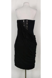 Current Boutique-Givenchy - Black Strapless Corset Dress Sz 8