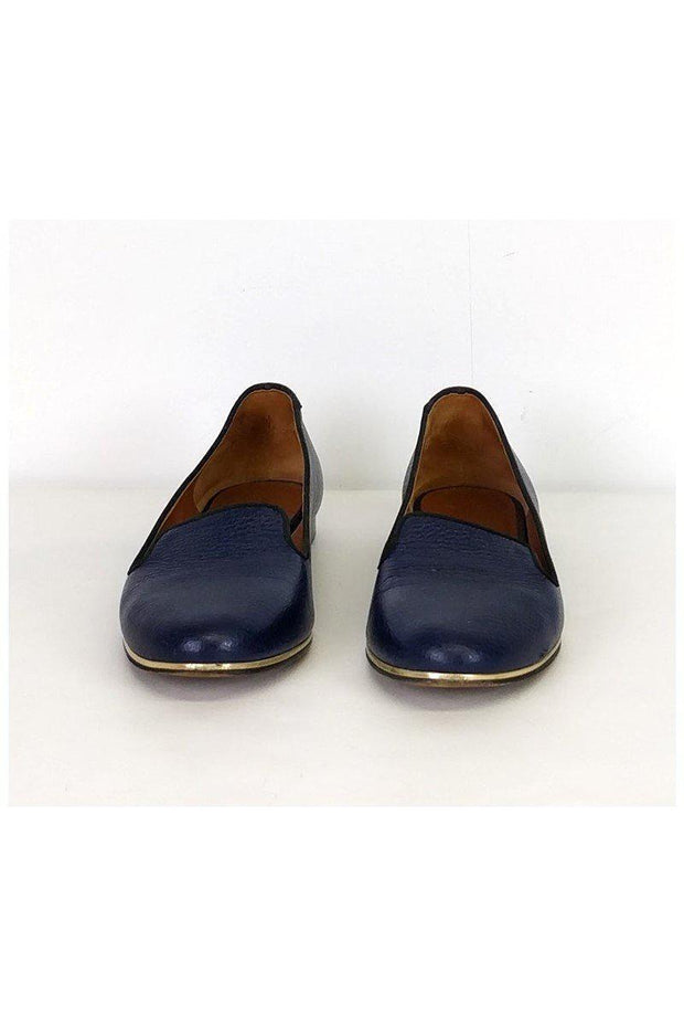 Current Boutique-Givenchy - Blue Flats w/ Gold Trim Sz 7.5