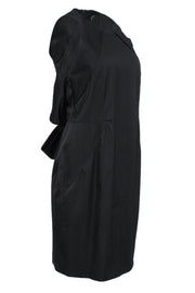 Current Boutique-Gucci - Black Fitted Dress w/ Woven Back Sash Sz 10