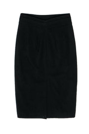 Current Boutique-Gucci - Black Pencil Skirt w/ Horsebit Bamboo Belt Sz 0