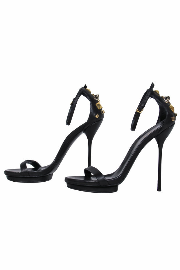 Current Boutique-Gucci - Black Stilettos w/ Silver & Gold Studs Sz 6