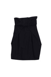 Current Boutique-Gucci - Black Strapless Dress w/ Front Folds Sz M