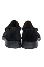 Current Boutique-Gucci - Black Suede Loafers w/ Silver Horsebit Sz 10