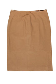 Current Boutique-Gucci - Camel Cotton Pencil Skirt Sz 4