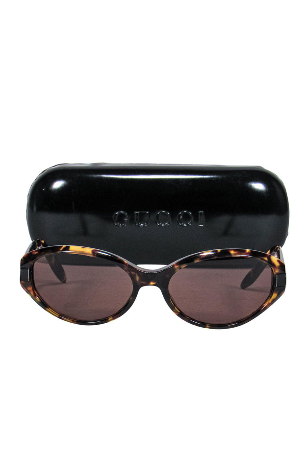 Current Boutique-Gucci - Tortoise Shell Oval Sunglasses