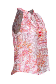 Current Boutique-Hale Bob - Pink Paisley Print Tank Top Sz XS