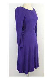 Current Boutique-Halston - Purple Cut Out Back Dress Sz 4