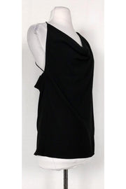 Current Boutique-Haute Hippie - Black One Shoulder Blouse Sz S