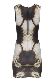 Current Boutique-Haute Hippie - Brown X-Ray Tie-Dye Print Tank Dress Sz XS