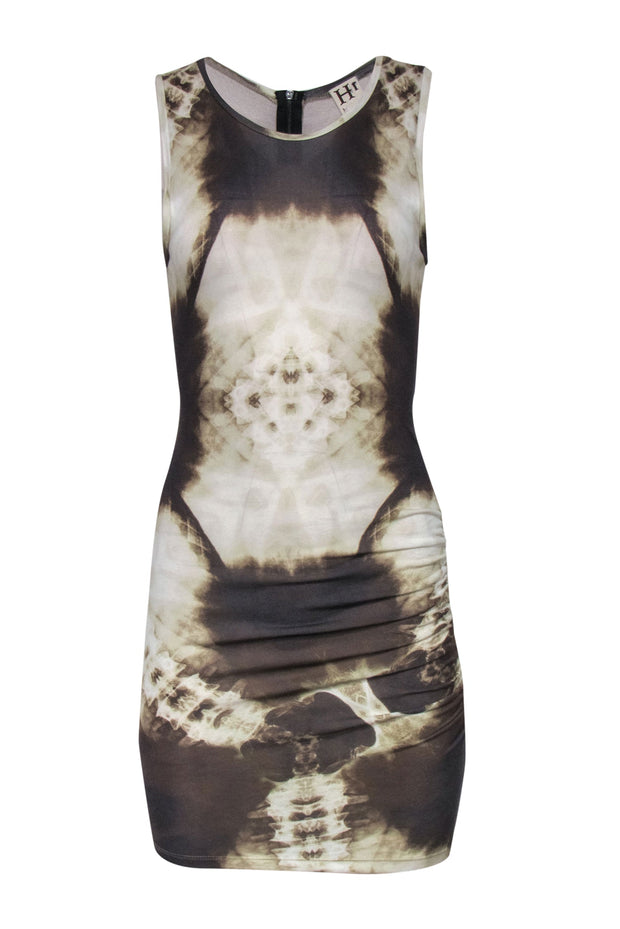 Current Boutique-Haute Hippie - Brown X-Ray Tie-Dye Print Tank Dress Sz XS