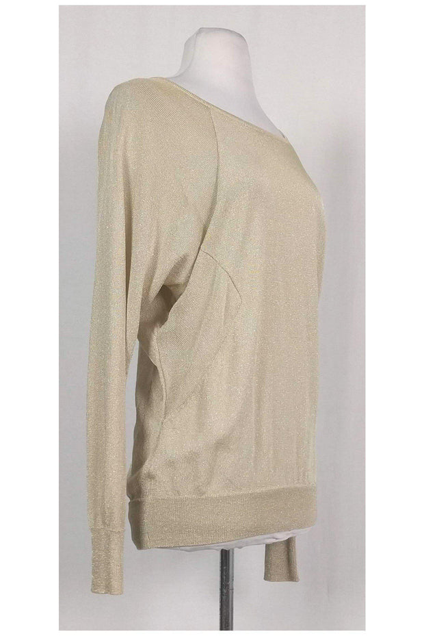 Current Boutique-Haute Hippie - Gold Sparkle Sweater Sz XS/S