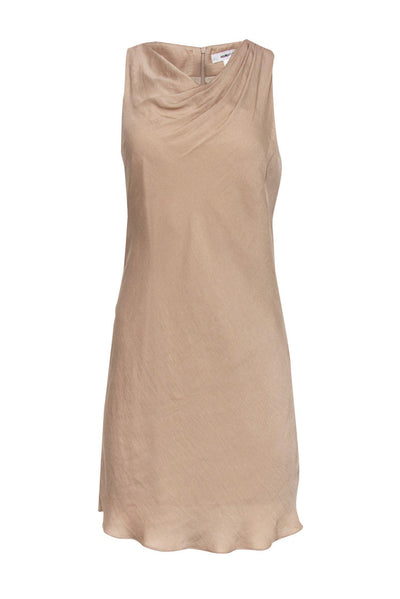 Current Boutique-Helmut Lang - Beige Sleeveless Shift Dress Sz 6