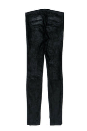 Current Boutique-Helmut Lang - Black Suede Legging-Style Pants Sz 2