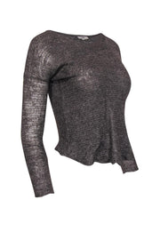 Current Boutique-Helmut Lang - Smokey Grey Alpaca Blend Sweater Sz S