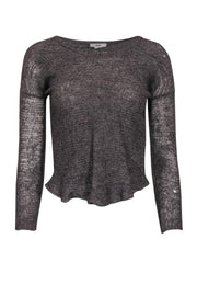 Current Boutique-Helmut Lang - Smokey Grey Alpaca Blend Sweater Sz S