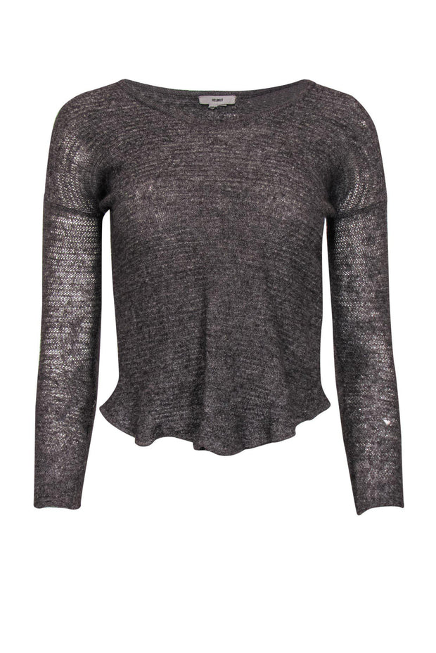 Current Boutique-Helmut Lang - Smokey Grey Alpaca Blend Sweater Sz S