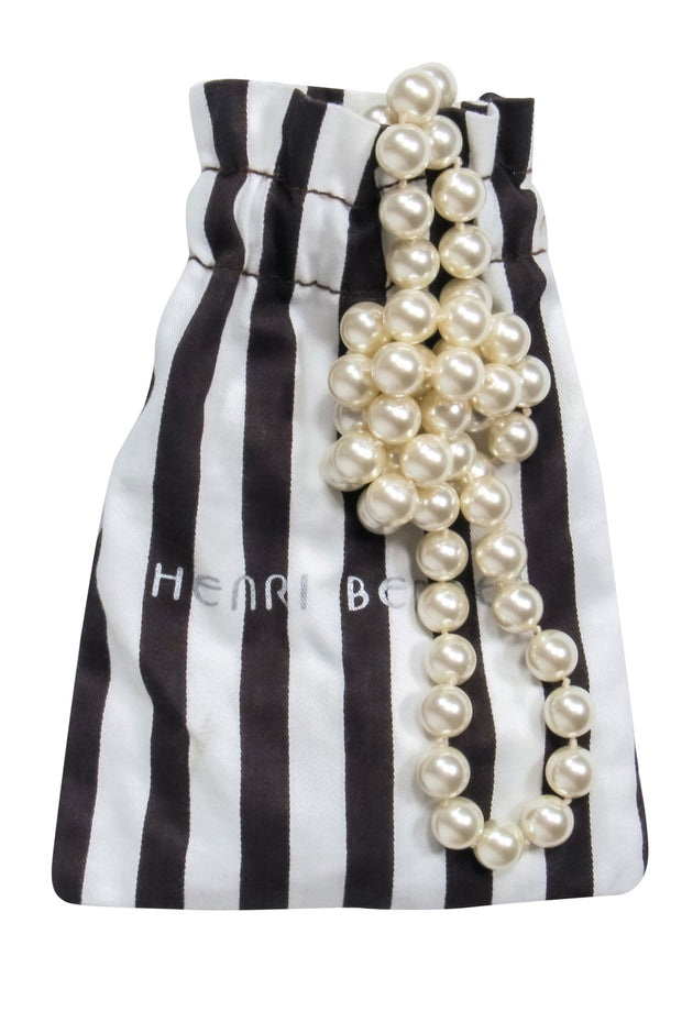 Current Boutique-Henri Bendel - Faux Pearl Long Necklace