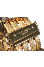 Current Boutique-Henri Bendel - Gold Bubble Rhinestone Cuff Bracelet