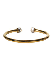 Current Boutique-Henri Bendel - Gold Cuff Bracelet w/ Rhinestones