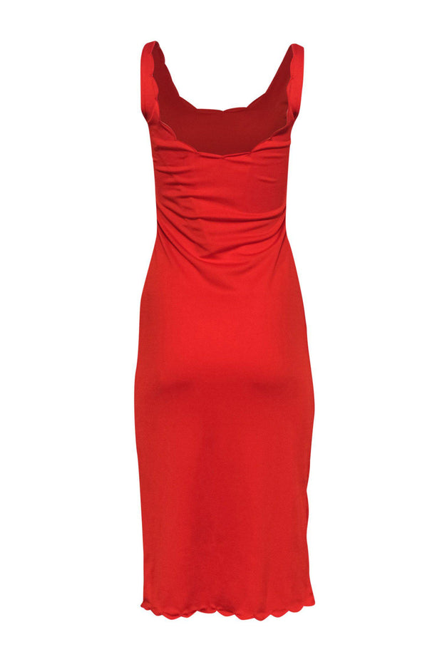 Current Boutique-House of Harlow 1960 x Revolve - Bright Orange Maxi Tank Dress w/ Scalloped Neckline Sz S