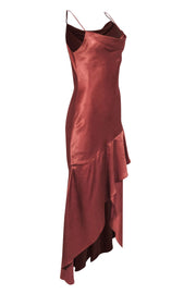 Current Boutique-House of Harlow 1960 x Revolve - Copper Sleeveless High-Low Slip Dress Sz M