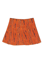 Current Boutique-House of Harlow 1960 x Revolve - Orange & Purple Snakeskin Print Ruched Miniskirt Sz XL