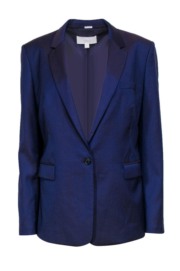 Current Boutique-Hugo Boss - Purple Two-Tone Wool Blazer Sz 10