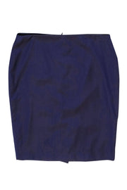 Current Boutique-Hugo Boss - Purple Two-Tone Wool Pencil Skirt Sz 10