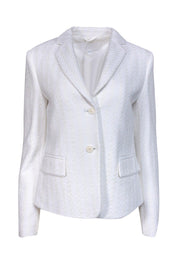 Current Boutique-Hugo Boss - White Woven Blazer Sz 8