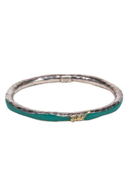 Current Boutique-Ippolita - Sterling Silver & Teal Textured Bangle