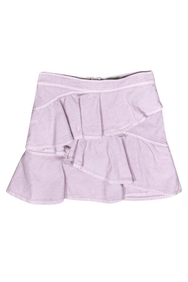 Current Boutique-Isabel Marant Etoile - Lilac Ruffle Miniskirt Sz 6