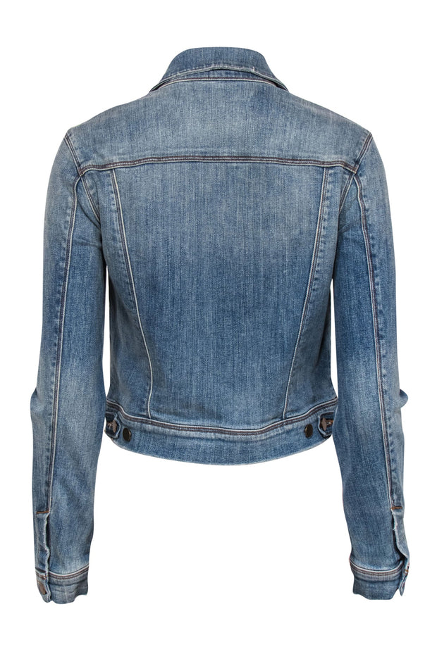 Current Boutique-J Brand - Medium Wash Button-Up Denim Jacket Sz S