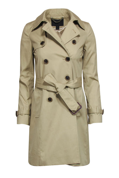 Current Boutique-J Crew Collection - Tan Double Breasted Trench Coat w/ Belt Sz 00