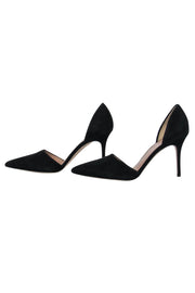 Current Boutique-J.Crew - Black Suede d’Orsay Pumps Sz 7.5