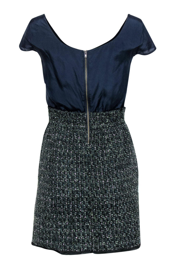 Current Boutique-J.Crew - Cap Sleeve Sheath Dress w/ Tweed Skirt Sz 0