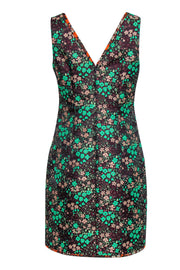 Current Boutique-J.Crew Collection - Brown Floral Print Sleeveless Sheath Dress Sz 6